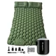 Felfújható kétszemélyes matrac inSPORTline Faustea mini pumpával 192x125x8 cm, alacsony súly, kompakt méretek, hatékony szigetelés, beépített pumpa