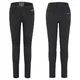 Női motoros leggings W-TEC Lukrecia Base, elasztikus, testhezálló szabás, sztreccs panelek, magas derékrész, W-TEC logó a zsebeken - fekete