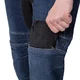 Férfi motoros farmer W-TEC Biterillo Evo, sztreccs panelek, rugalmas anyag, hálós bélés, aramidszál erősítés - kék