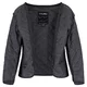 Női motoros kabát W-TEC Xenia, neoprén puha gallérszegély, Visionight fényvisszaverő elemek, Maxdura 600D szövet, kivehető termobélés, AirVent System - fekete-szürke
