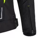 Férfi motoros kabát W-TEC Mirelio, kivehető rugalmas CE-védők, AirVent rendszer, tartós Maxdura® anyag, légáteresztő hálós bélés - fekete-fluo