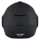 Felhajtható motoros bukósisak W-TEC Sabron P/J, Pinlock® 70 előkészítés, zárható szellőzőrendszer, fém reteszelő mechanizmus - Fekete Matt