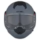 Felhajtható motoros bukósisak W-TEC Sabron P/J, Pinlock® 70 előkészítés, zárható szellőzőrendszer, fém reteszelő mechanizmus - Fekete Matt