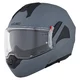 Felhajtható motoros bukósisak W-TEC Sabron P/J, Pinlock® 70 előkészítés, zárható szellőzőrendszer, fém reteszelő mechanizmus - Fekete Matt