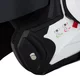 Felhajtható motoros bukósisak W-TEC Sabron P/J, Pinlock® 70 előkészítés, zárható szellőzőrendszer, fém reteszelő mechanizmus - Fekete Matt