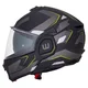 Felhajtható motoros bukósisak W-TEC Zoroz P/J, zárható szellőzőrendszer, fém reteszelő mechanizmus, Pinlock® 70 előkészítés - Matt Fekete -Fluoreszkáló Rózsaszín