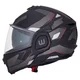 Felhajtható motoros bukósisak W-TEC Zoroz P/J, zárható szellőzőrendszer, fém reteszelő mechanizmus, Pinlock® 70 előkészítés - Metál Szürke