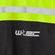 Motoros esőkabát W-TEC Rinstop, állítható ujjak, összehajtható, kopásálló, húzózsinór, Visionight fényvisszaverő elemek - fekete-fluo