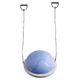 Egyensúlyozó párna inSPORTline Dome Compact gumi expanderekkel, kétoldalas használat, hordozófogantyúk, csúszásgátló felület, masszázs domborulatok - rózsaszín - szürke-kék
