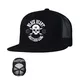 Snapback sapka BLACK HEART Bastard Skull Trucker - fekete