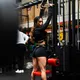 Női magas derekú kompressziós rövidnadrág Nebbia INTENSE Leg Day 832 - fekete