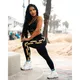 Női magas derekú leggings Nebbia INTENSE Iconic 834 - fekete