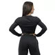 Női hosszú ujjú crop top Nebbia INTENSE Perform 839 - fekete