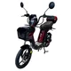 Elektromos robogó W-TEC E-Greta II 12Ah 18",  LED-es világítás, távirányító beépített riasztóval, áttekinthető digitális kijelző, 50 km hatótávolság - fekete - piros
