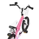 Gyermekkerékpár Joystar Pluto 12", 82-105 cm, könnyen kezelhető fékek, strapabíró acélváz, zárt láncvédő, állítható nyeregmagasság - lila
