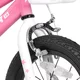 Gyermekkerékpár Joystar Pluto 12", 82-105 cm, könnyen kezelhető fékek, strapabíró acélváz, zárt láncvédő, állítható nyeregmagasság - lila
