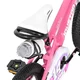 Gyermekkerékpár Joystar Pluto 12", 82-105 cm, könnyen kezelhető fékek, strapabíró acélváz, zárt láncvédő, állítható nyeregmagasság - lila