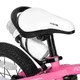 Gyermekkerékpár Joystar Pluto 12", 82-105 cm, könnyen kezelhető fékek, strapabíró acélváz, zárt láncvédő, állítható nyeregmagasság - lila