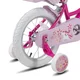 Gyermekkerékpár Joystar Unicorn 12", 82-105 cm, praktikus kosár, babaülés, segédkerekek, szilárd acélváz, erős villa, állítható kormány és nyereg - lila