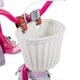 Gyermekkerékpár Joystar Unicorn 12", 82-105 cm, praktikus kosár, babaülés, segédkerekek, szilárd acélváz, erős villa, állítható kormány és nyereg - lila