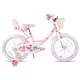 Gyermekkerékpár Joystar Unicorn 14", 92-120 cm, magasságban állítható kormány és nyereg, segédkerekek, kitámasztó, masszív acélváz, 3 éves kortól - lila