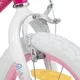 Gyermekkerékpár kosárral és segédkerekekkel Joystar Angel 14", 91-119 cm, stílusos kosár, strapabíró váz, hátsó kontrafék, leszerelhető segédkerekek - kék