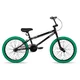 BMX kerékpár Joystar Brockway 24", széles gumiabroncsok, ergonomikus nyereg, BMX kormány, 24 x 2,125"-es gumiabroncsok - zöld-fekete