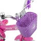 Gyermekkerékpár Joystar Little Daisy 12", 82-105 cm, állítható nyereg és kormány, kormánykosár, babaülés, csengő, felfújható gumiabroncsok, kontrafék - világos rózsaszín