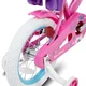 Gyermekkerékpár Joystar Little Daisy 12", 82-105 cm, állítható nyereg és kormány, kormánykosár, babaülés, csengő, felfújható gumiabroncsok, kontrafék - világos rózsaszín
