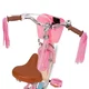 Gyermekkerékpár Joystar Little Daisy 16", 105-135 cm, állítható nyereg és kormány, kormánykosár, babaülés, csengő, felfújható gumiabroncsok, kontrafék - rózsaszín