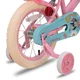 Gyermekkerékpár Joystar Little Daisy 16", 105-135 cm, állítható nyereg és kormány, kormánykosár, babaülés, csengő, felfújható gumiabroncsok, kontrafék - rózsaszín