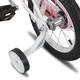 Gyermekkerékpár Joystar Little Daisy 12", 82-105 cm, állítható nyereg és kormány, kormánykosár, babaülés, csengő, felfújható gumiabroncsok, kontrafék - világos rózsaszín
