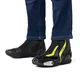 Motoros csizma W-TEC GlamCE, dupla varratok, sarok- és bokavédelem, bordázott panel, habszivacs bélés, légáteresztő AirMesh belső háló - fekete-fluor sárga