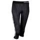 Női leggings 3/4 CRUSSIS fekete - fekete