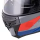 Felhajtható motoros bukósisak W-TEC Zoroz P/J, zárható szellőzőrendszer, fém reteszelő mechanizmus, Pinlock® 70 előkészítés - Matt Fekete -Fluoreszkáló Rózsaszín
