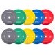 2x5 darabos gumikorong szett inSPORTline Bumper Plate Go 2x 5-25 kg 50 mm, otthoni és edzőtermi használatra, kiváló kivitelezés, kopásálló kialakítás