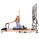 Pilates reformer inSPORTline Driftaler, összecsukható szerkezet biztonsági retesszel, tölgyfából készült váz, speciális pilates-doboz