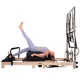 Pilates reformer inSPORTline Driftaler, összecsukható szerkezet biztonsági retesszel, tölgyfából készült váz, speciális pilates-doboz