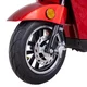 Elektromos háromkerekű robogó inSPORTline Zorica Deluxe elektromágneses fékkel - piros