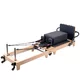 Pilates reformer inSPORTline Driftaler, összecsukható szerkezet biztonsági retesszel, tölgyfából készült váz, speciális pilates-doboz