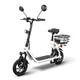 Elektromos roller W-TEC Billar III 500W 12", összecsukható kialakítás, 30 km-es hatótávolság, jóváhagyással rendelkező hátsó világítás - fehér