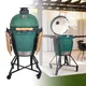 Kerámia kamado grill inSPORTline Pasionato 20" faszenes, kerámia, 120cm magas, BBQ grill, hőmérő, bomba izek, alacsony szénfogyasztás, kamado grill