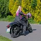 Női softshell motoros kabát W-TEC Alenalla - fekete-rózsaszín