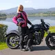 Női softshell motoros kabát W-TEC Alenalla - fekete-rózsaszín