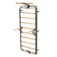 Bordásfal inSPORTline Wootkit 220×86 cm, 8 kör alakú lépcsőfok, falhoz rögzítés, könnyű karbantartás, egyszerű és gyors összeszerelés - szürke