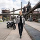 Nyári női motoros kabát W-TEC Mirelia, kivehető belső bélés vízálló membránnal, AirVent rendszer, elasztikus panelek, Visionight fényvisszaverő elemek - fekete-szürke-fluo