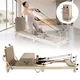 Pilates reformer inSPORTline Comfolder EVO, összecsukható szerkezet, 4 görgő a könnyű mozgatáshoz, karcolásálló váz, levehető háttámla, pilates doboz - bézs - bézs