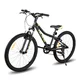 Junior hegyikerékpár Hiland Climber 24", 125-150 cm, sportnyereg, széles MTB-kormány, Shimano hátsó váltó, V-fékek, kettős falú alumínium felnik - fekete