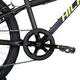 Junior hegyikerékpár Hiland Climber 24", 125-150 cm, sportnyereg, széles MTB-kormány, Shimano hátsó váltó, V-fékek, kettős falú alumínium felnik - fekete
