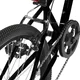 Junior hegyikerékpár Hiland Climber 24", 125-150 cm, sportnyereg, széles MTB-kormány, Shimano hátsó váltó, V-fékek, kettős falú alumínium felnik - fekete